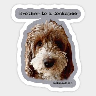 Cockapoo Dog Brother Sticker